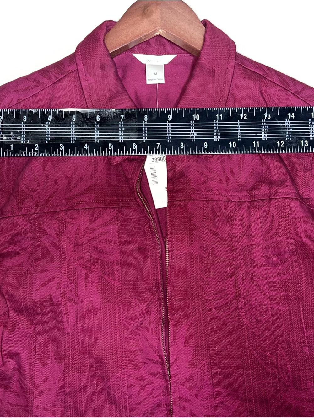 Christopher & Banks Raspberry Zip-Front Blazer - Picture 7 of 8